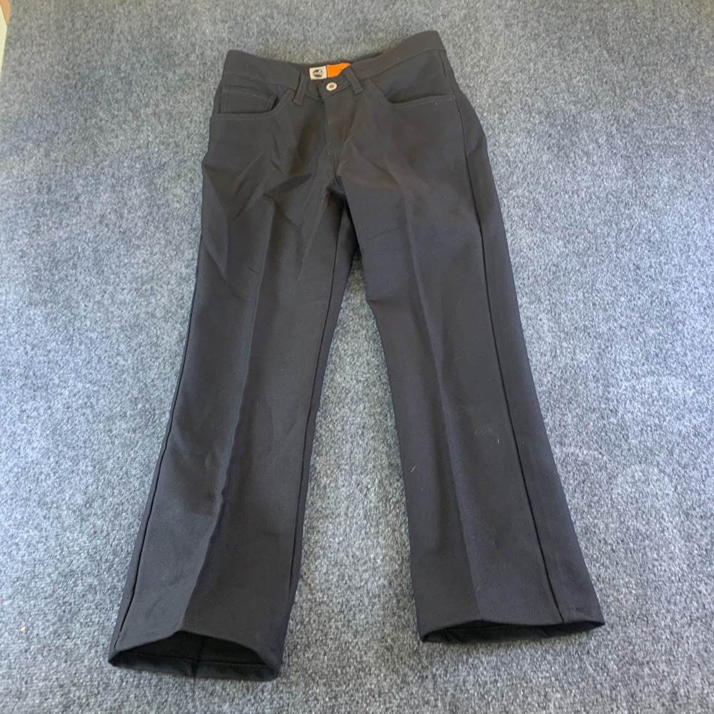 Vintage Levi's SilverTab Flare Pants Womens 7 Black Casual Mid Rise Made in USA